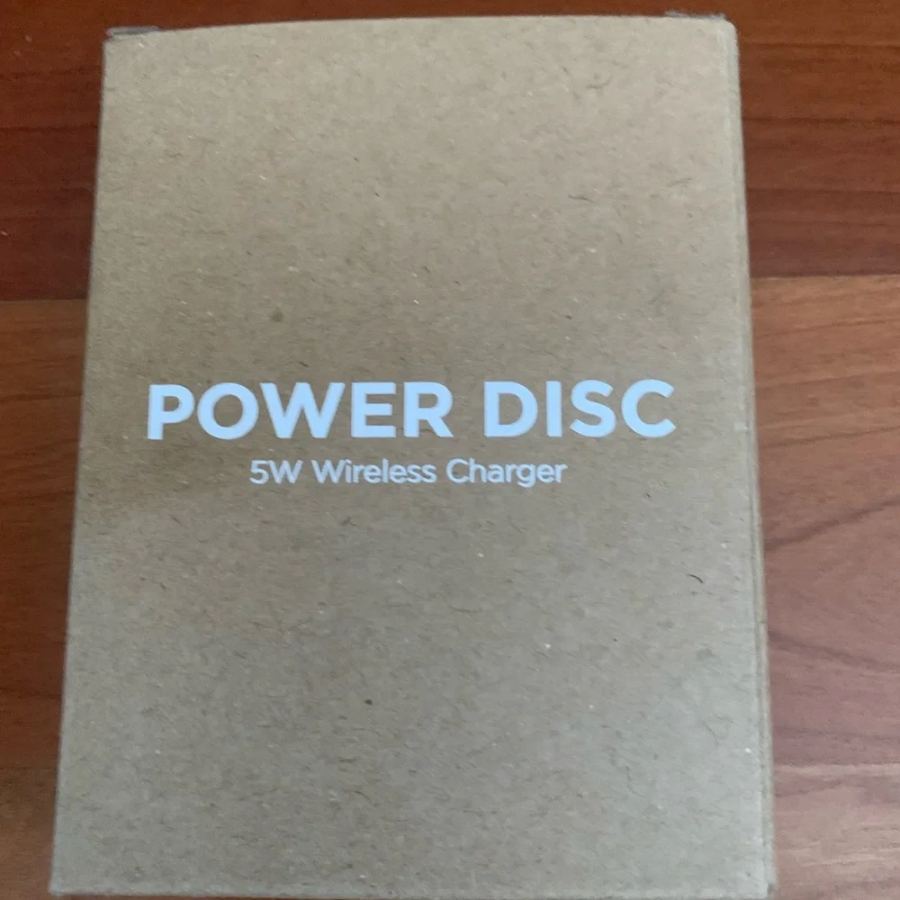Power Disc 5W Wireless Charger, never used
